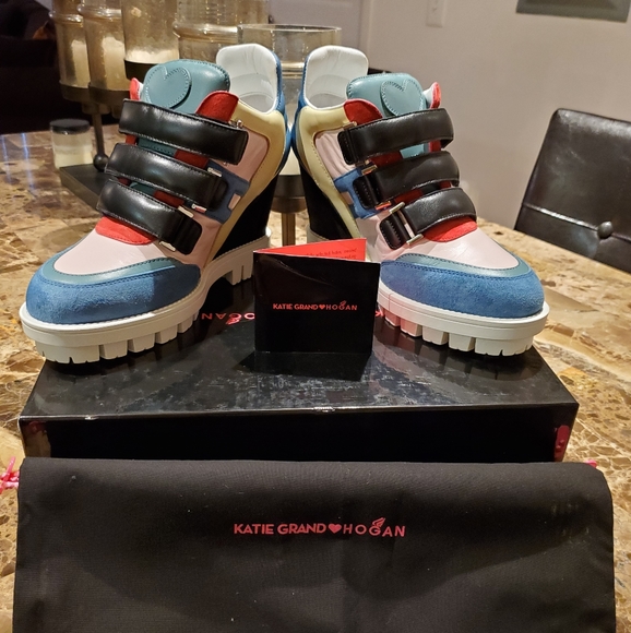 Katie Grand Loves Hogan Shoes - Katie Grand Loves Hogan Multicolor Wedge Sneaker